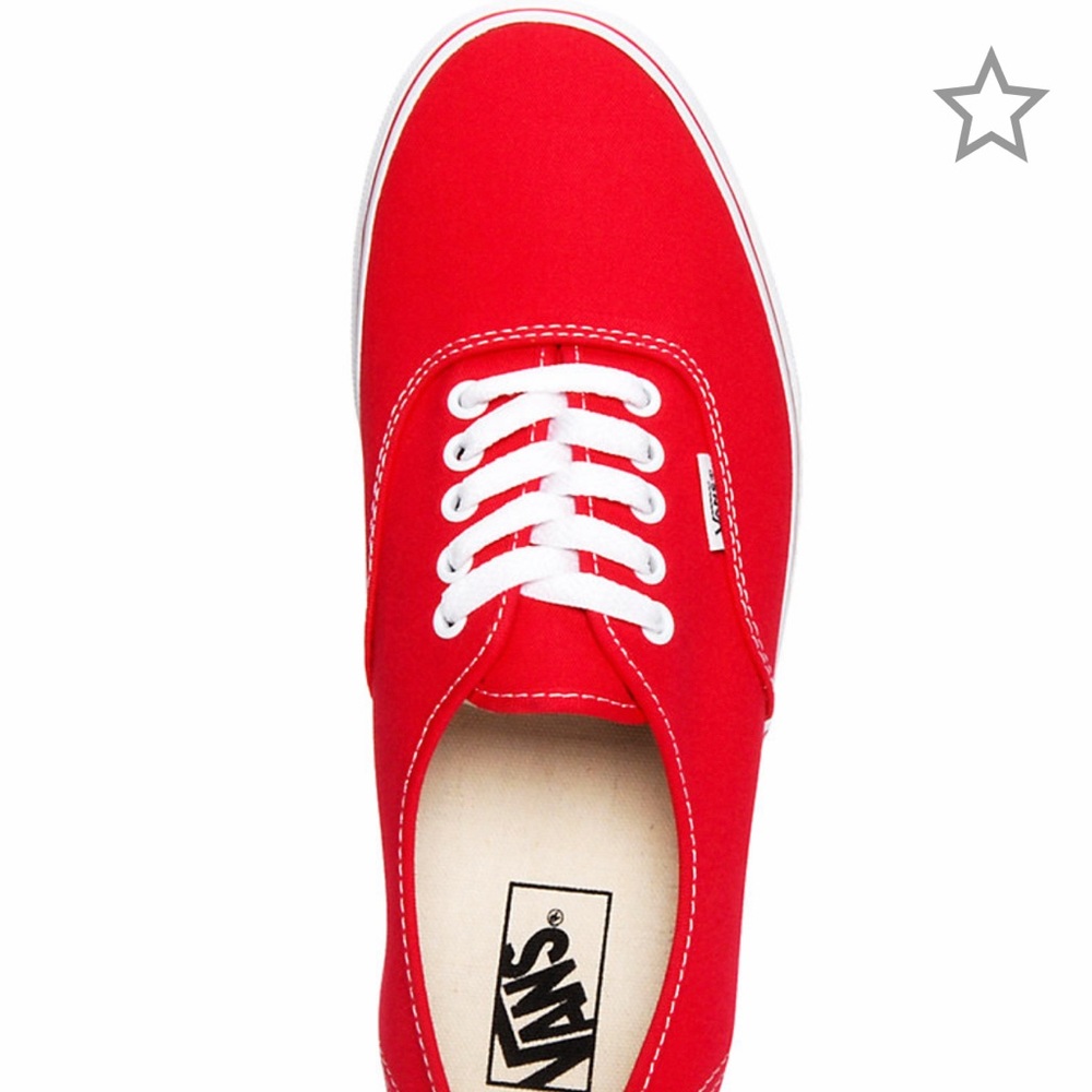 Vans RED size 6 1/2 women